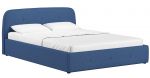 Интерьерная кровать 140х200 Илона рогожка (синий)